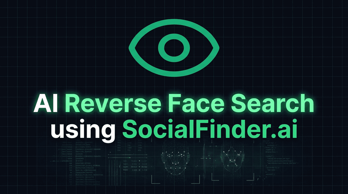 AI face matching illustration