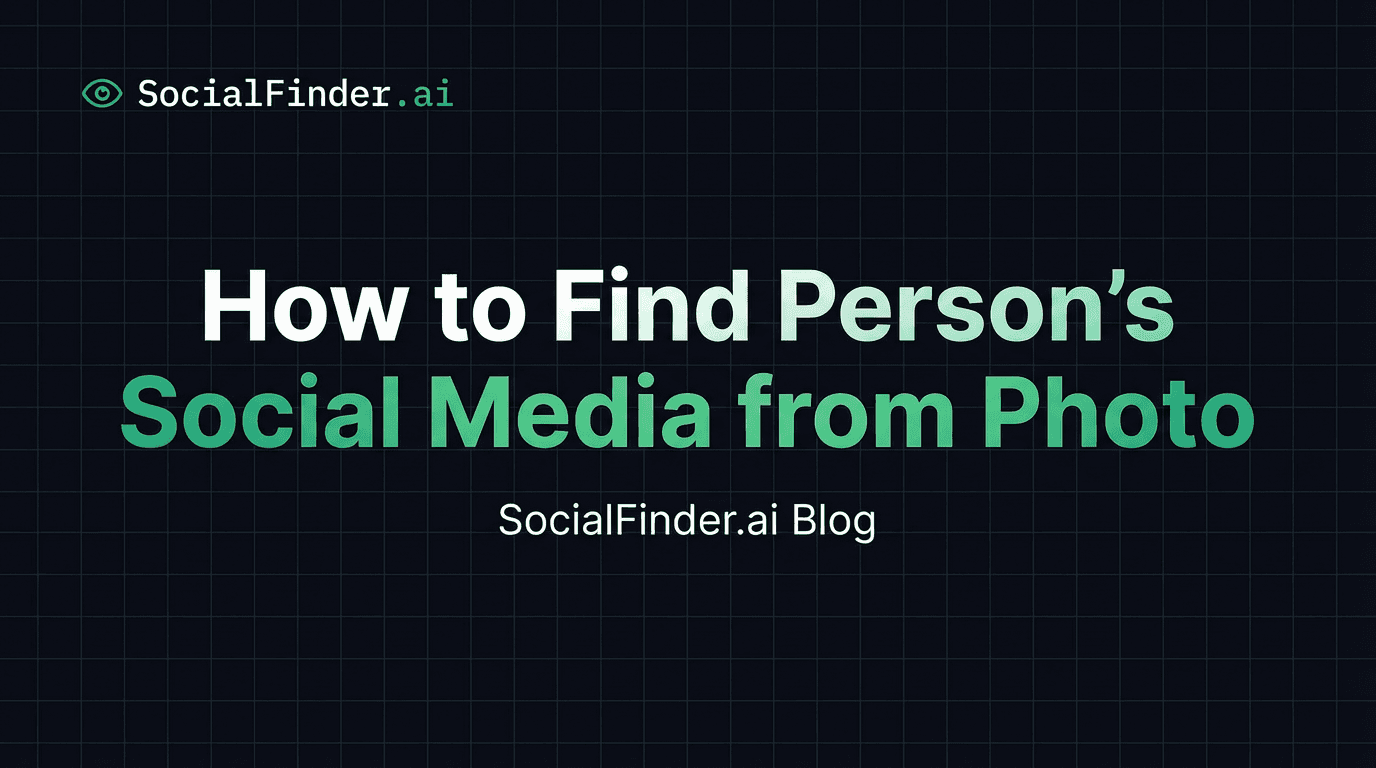Find person social media from photo